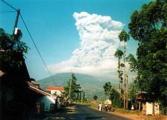 Eruption of Mount Papandayan