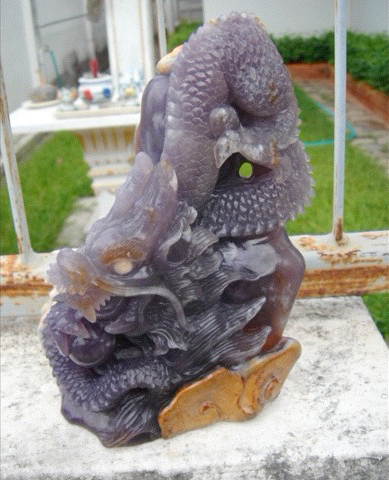 Ronald's Purple Chalcedony Dragon