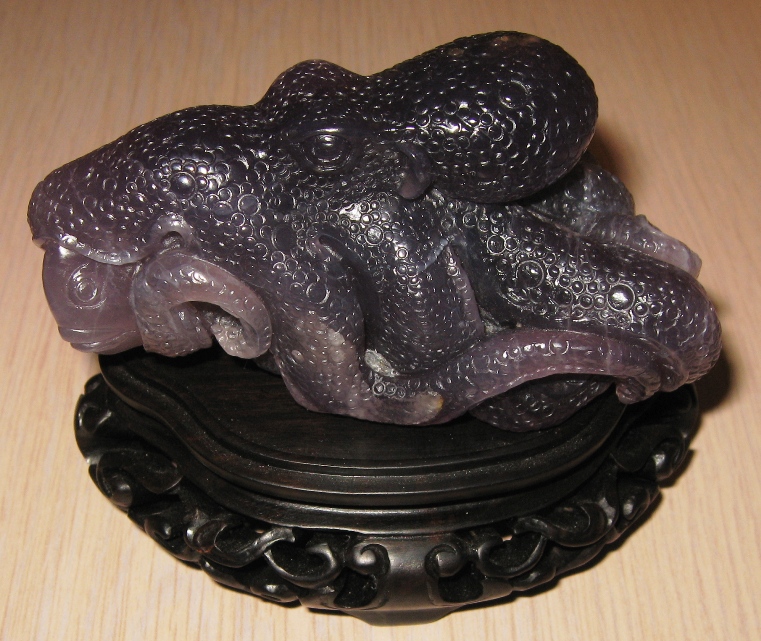 Ronald's Purple Chalcedony Octopus
